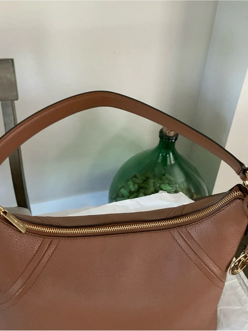 $298 Michael Kors Pebbled Leather Shoulder Bag - Picture 7 of 11